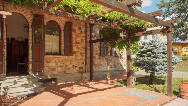 La veranda della villa Tapioca