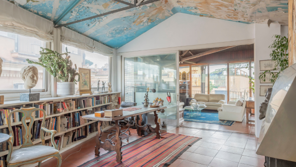 Scopri qui l'appartamento Pancrazio Lo studio dell'appartamento Pancrazio