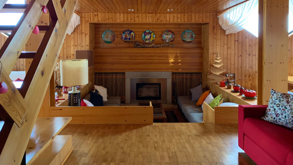 Scopri lo chalet Bulbine Il conversation pit dello chalet Bulbine