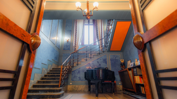 Le scale della villa Adamite a Savona