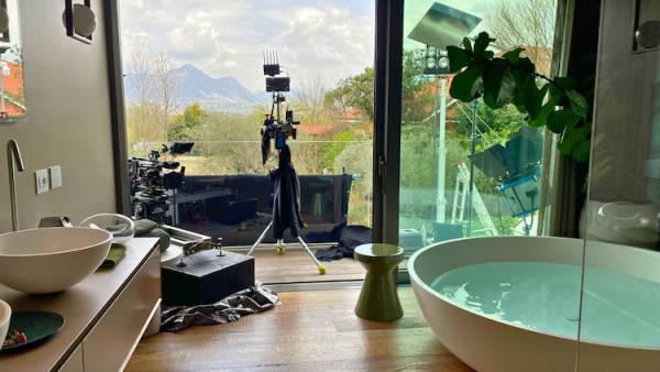 Il bagno della location Shooting in location