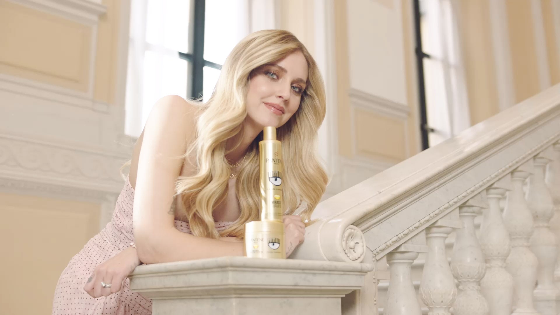 Chiara Ferragni alla Tiglio per la campagna Pantene