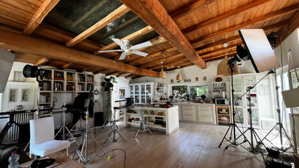 La zona living della location