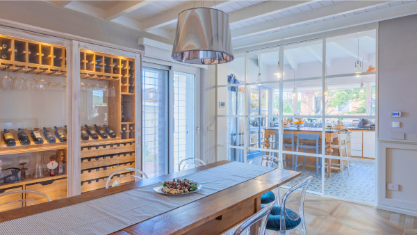 Villa in stile shabby-contemporaneo a Roma per shooting