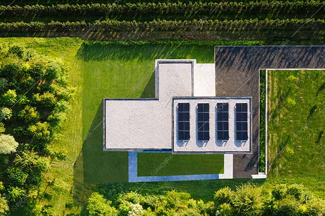 Esterni della villa Adda, location in stile contemporaneo a Verona