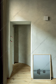 Camera dell'appartamento Cajà, location in stile moderno a Mantova