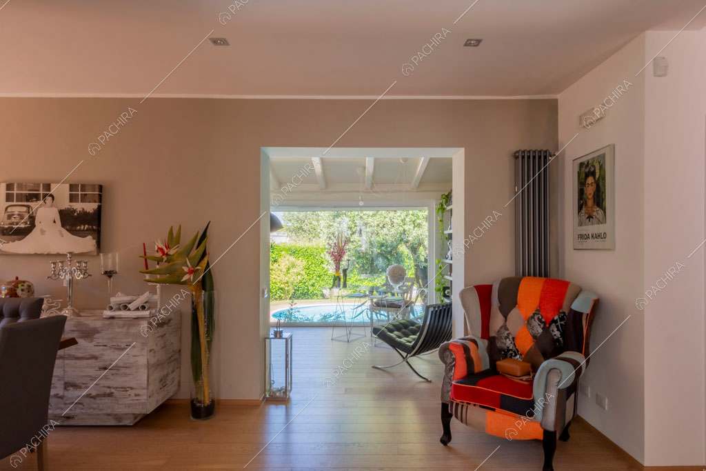 Sala della villa Cassava, location in stile contemporaneo a Roma