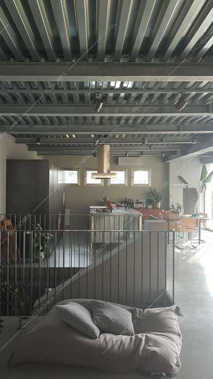 Sala dell'attico Terek, location in stile contemporaneo a Venezia