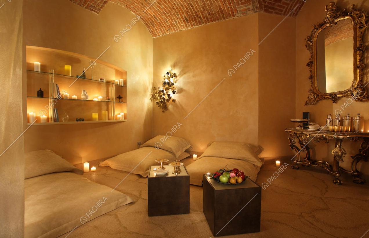 Zona relax con pouf