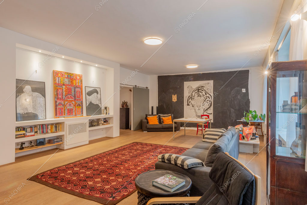 Sala dell'appartamento Mungo, location in stile contemporaneo a Milano