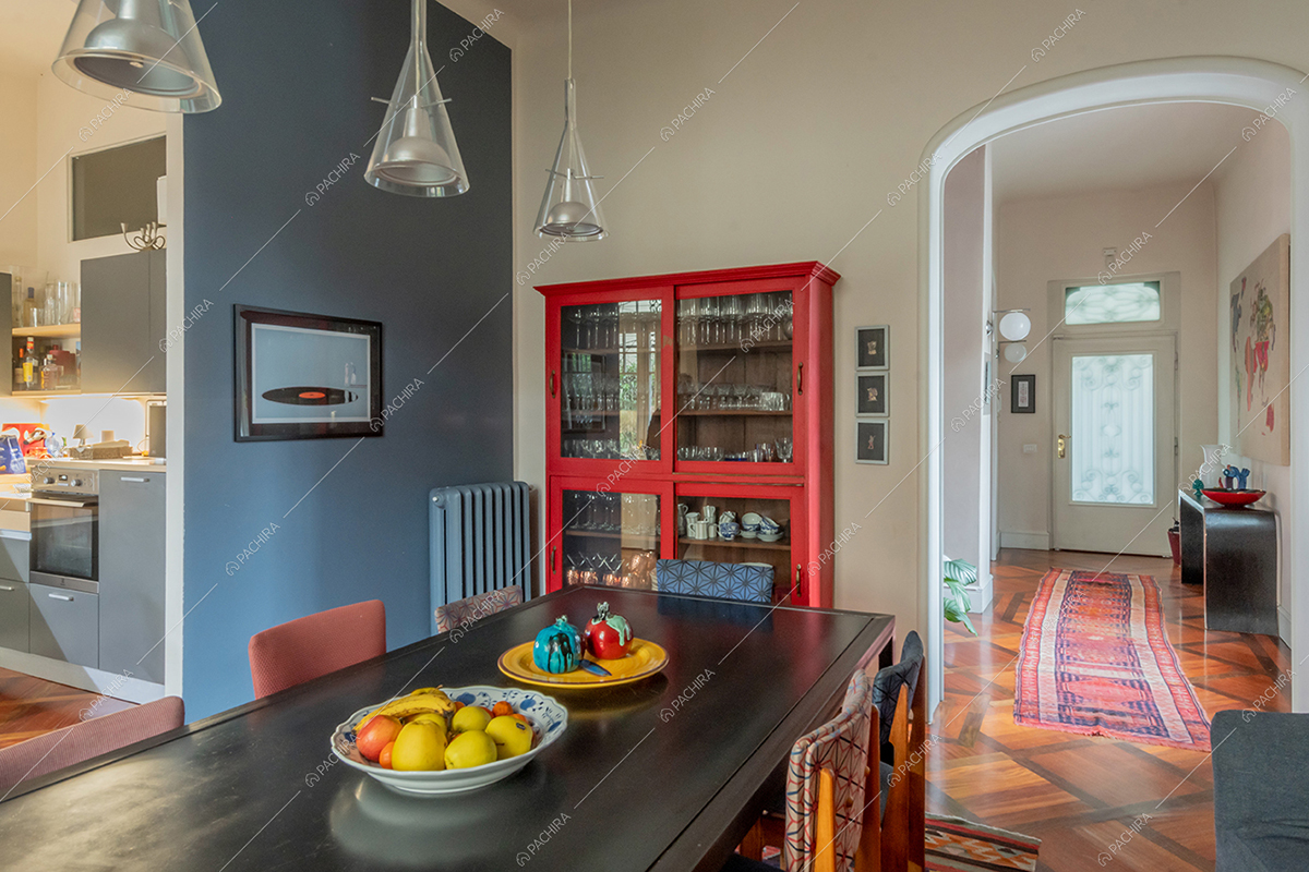 Sala da pranzo della villa Corallo, location in stile liberty a Milano