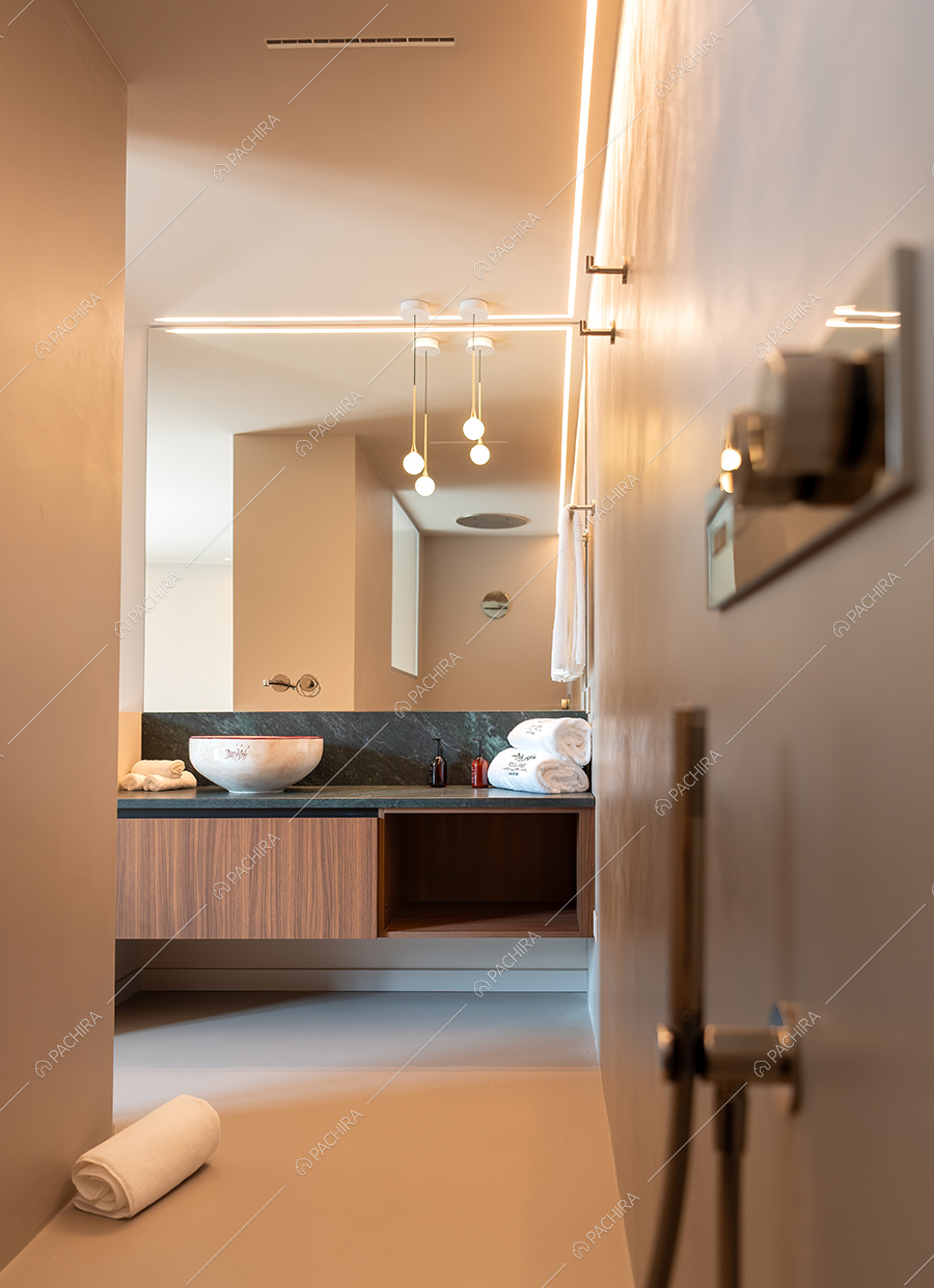 Bagno della villa Agapanto, location in stile contemporaneo a Como