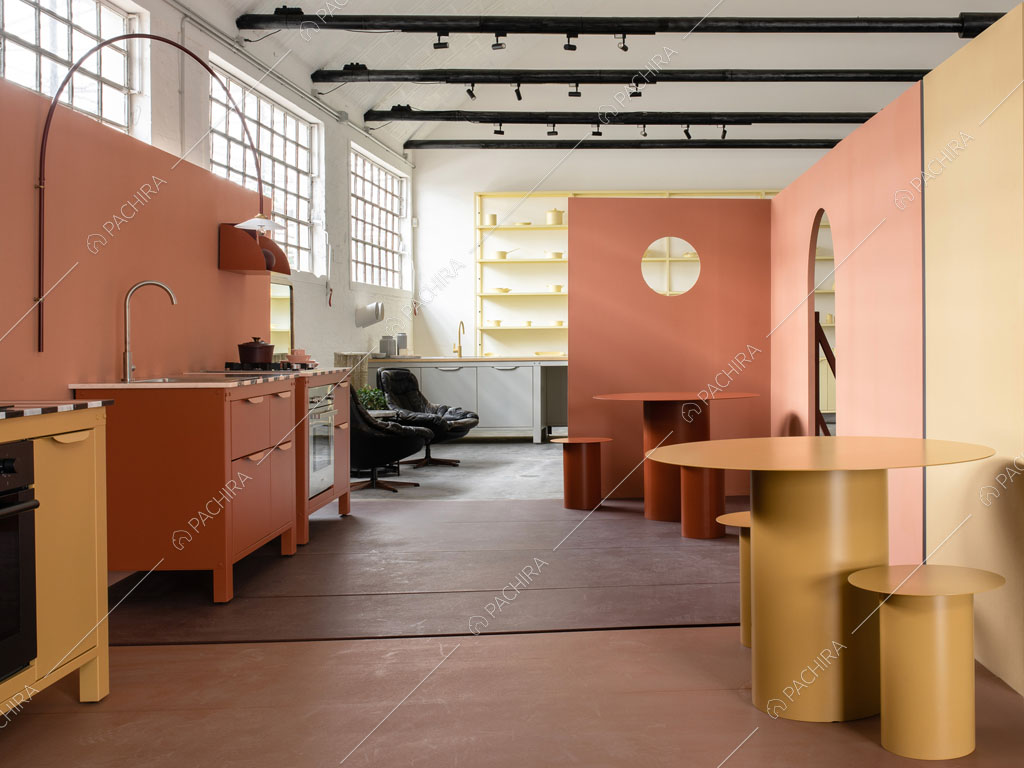 Cucina dell'espositivo Bootia, location in stile moderno a Bologna