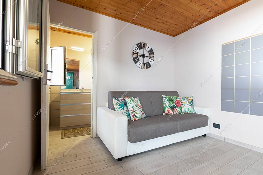 Salotto della villa Anortite, location in stile moderno a Roma