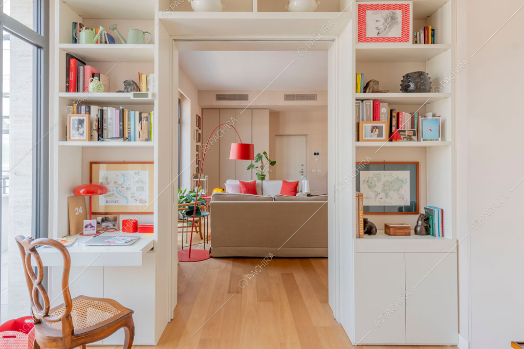 Sala dell'appartamento Foehn, location in stile contemporaneo a Milano