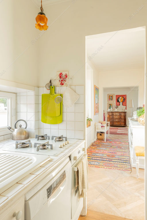 Cucina dell'attico Elbrus, location in stile contemporaneo a Roma