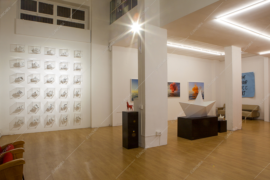 Sala dello spazio espositivo Paranà, location in stile minimal a Roma
