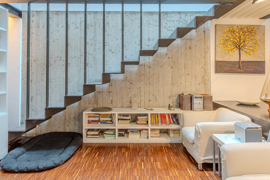 Salotto del loft Kiku, location in stile moderno a Milano