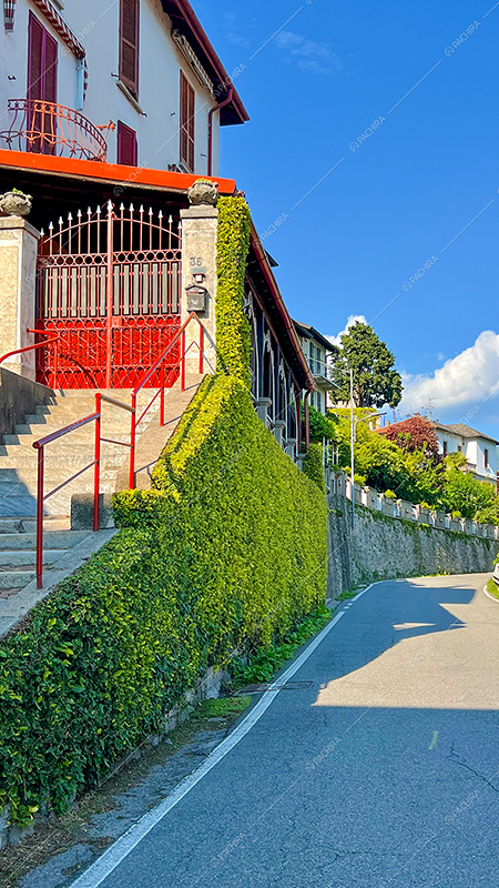 Esterni della villa Actina, location in stile rustico a Como