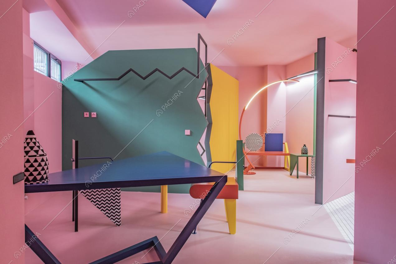 Loft di design di gusto contemporaneo