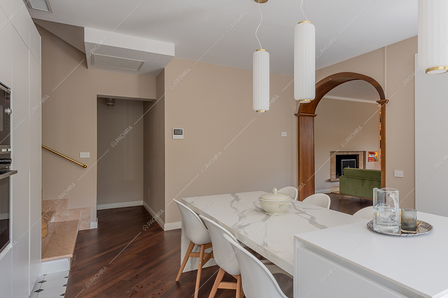 Cucina della villa Gange, location in stile contemporaneo a Milano