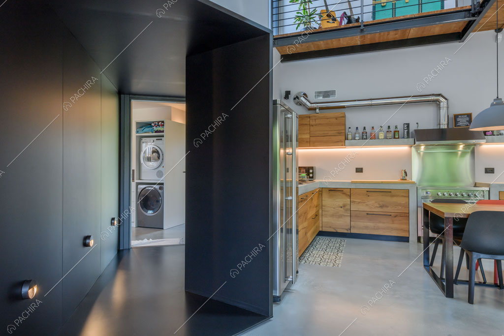 Cucina della villa Aral, location in stile contemporaneo a Monza