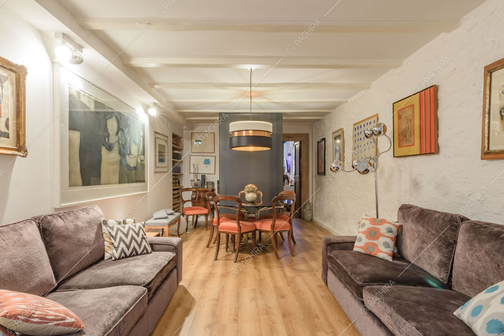 Sala del loft Rooibois, location in stile moderno per shooting a Roma
