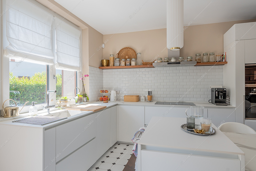 Cucina della villa Gange, location in stile contemporaneo a Milano