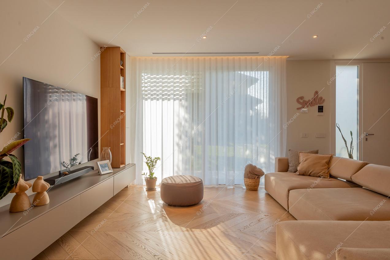 Salotto della villa Brenta, location in stile moderno a Milano