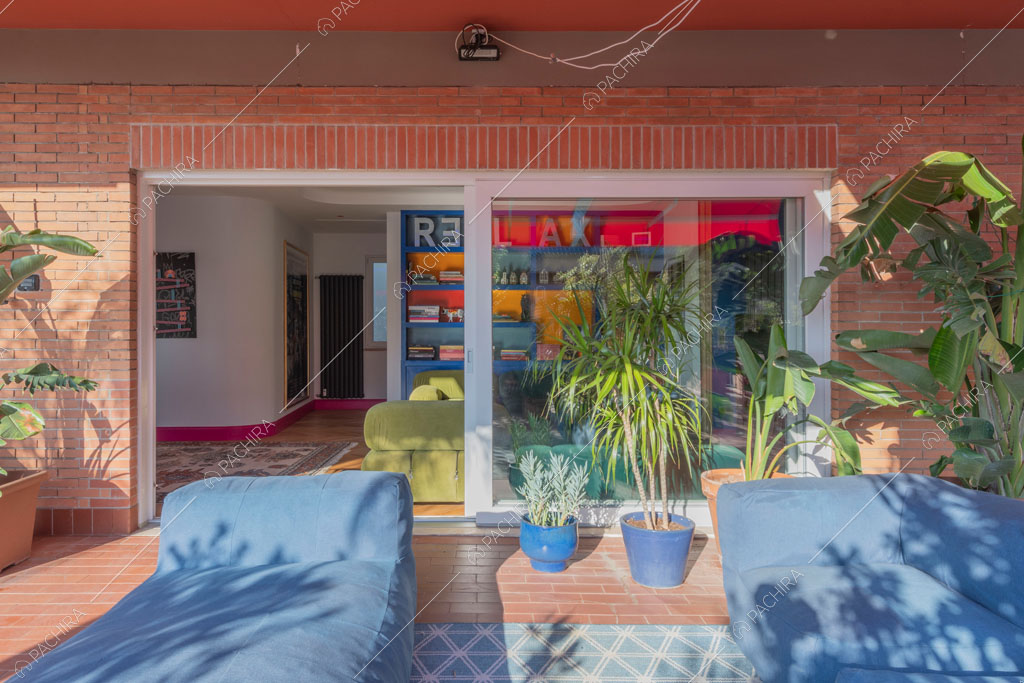 Terrazza dell'appartamento Gila, location in stile contemporaneo a Roma