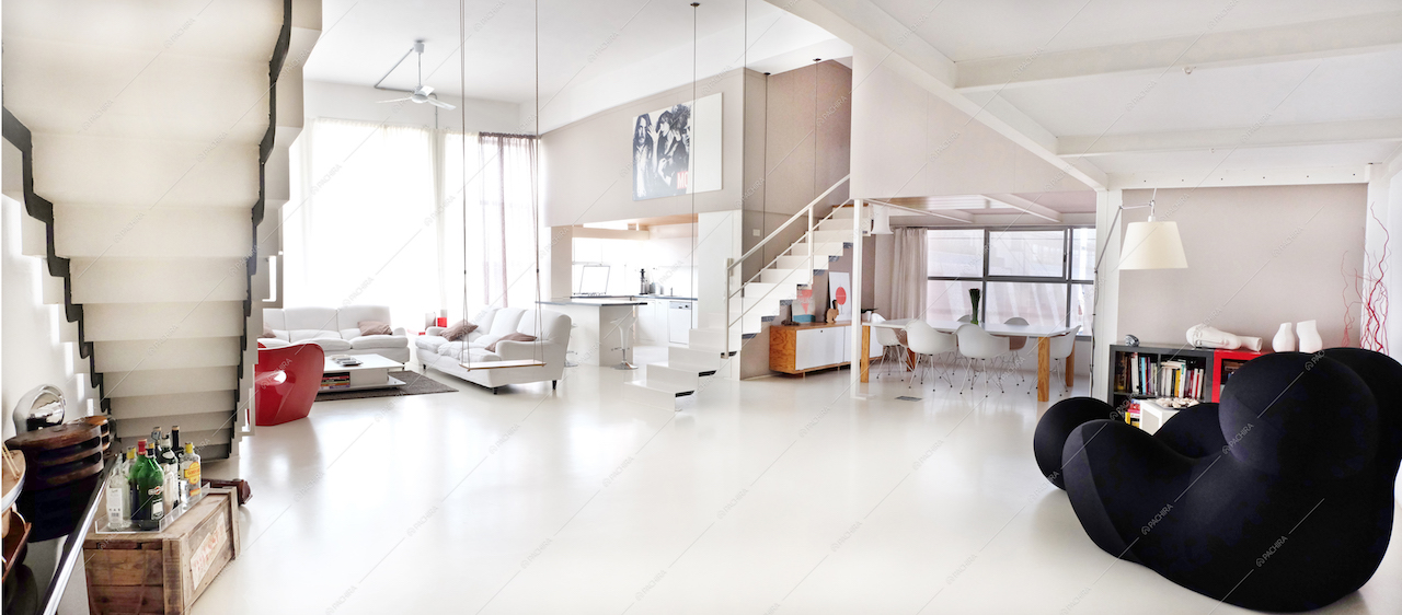 Loft total white a Milano