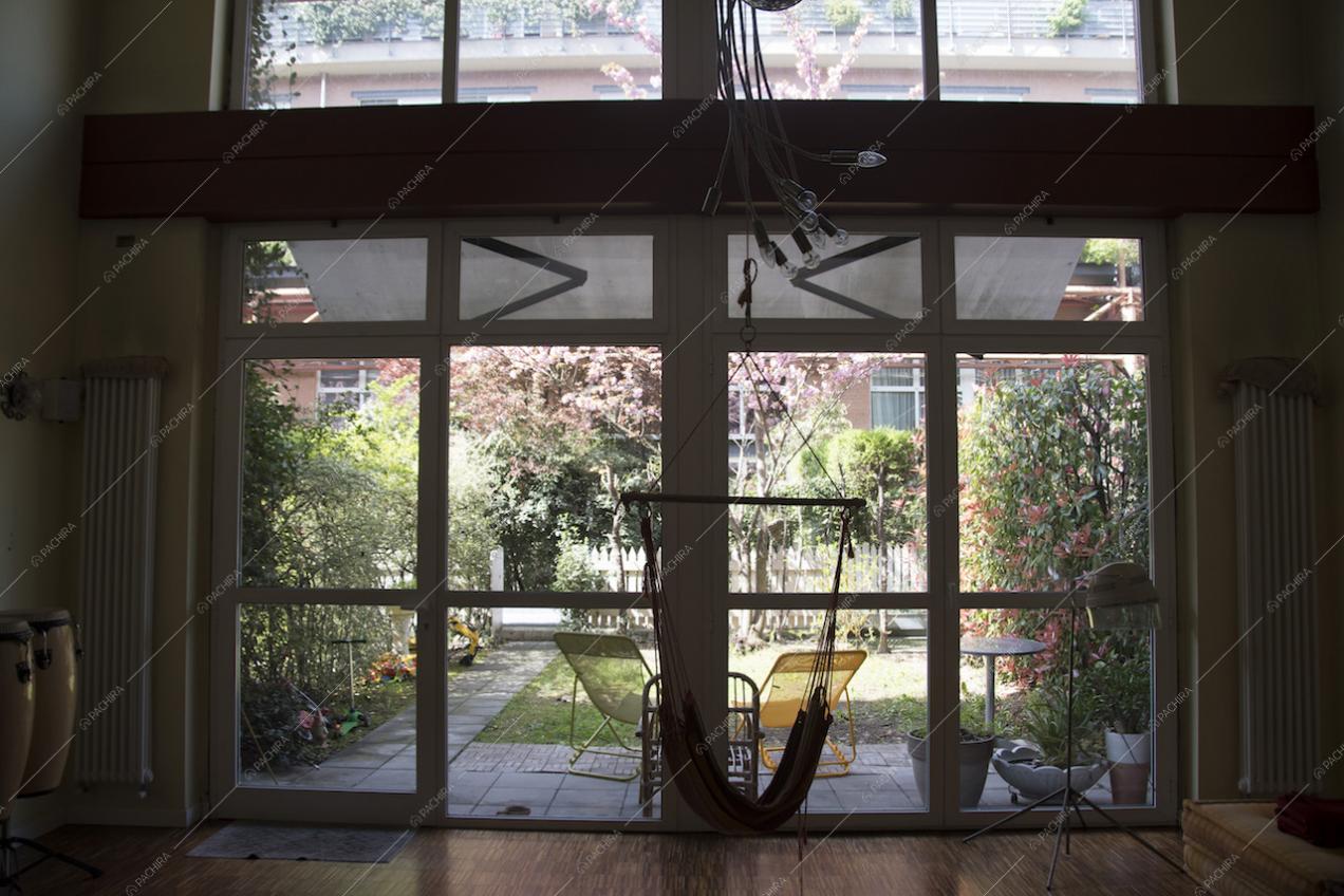 Vetrate con vista sul giardino