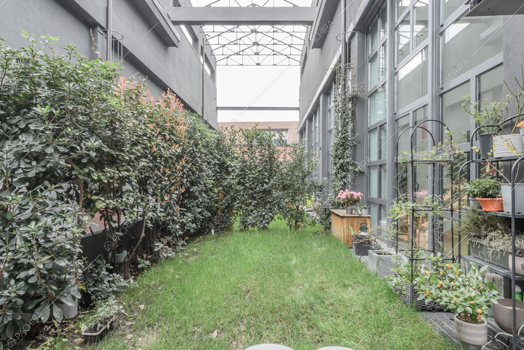 Giardino del loft Tagus, location in stile contemporaneo a Milano