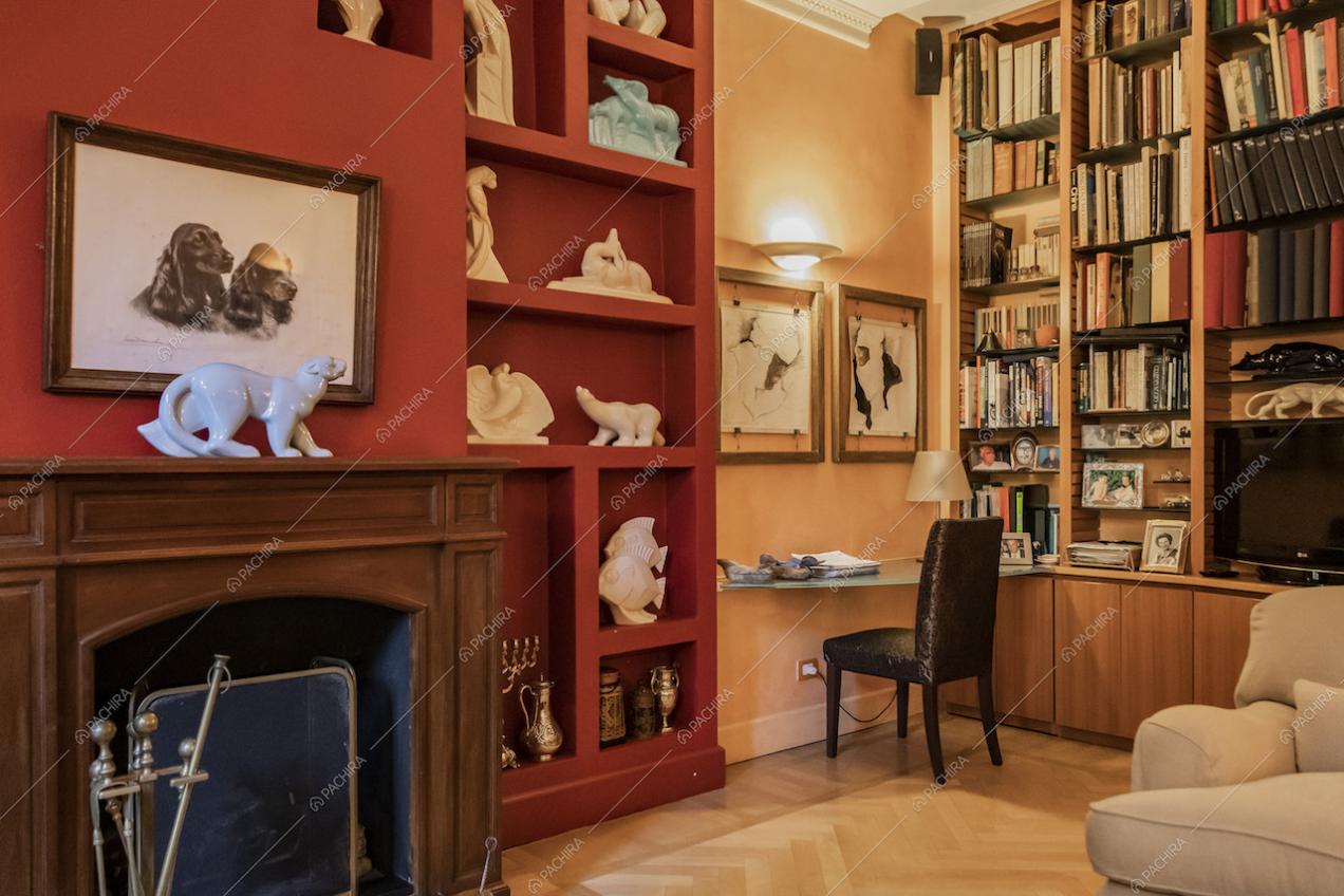Salotto della villa Curcuma, location in stile contemporaneo a Milano