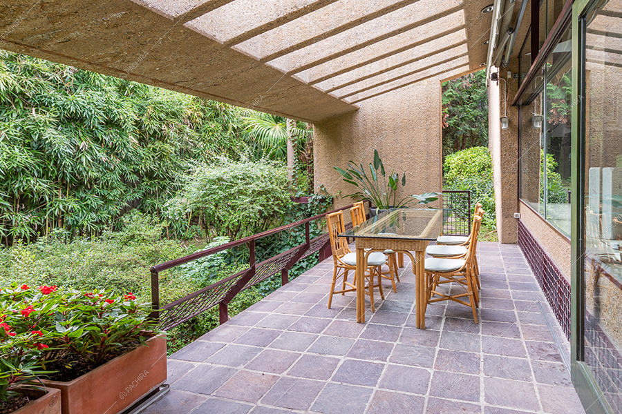 Veranda della villa Noce, location in stile vintage a Milano