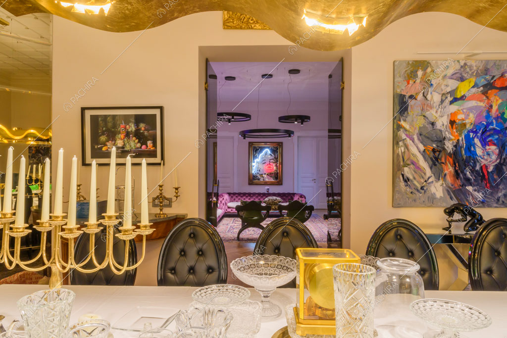 Sala pranzo della location Amur, appartamento in stile insolito a Roma