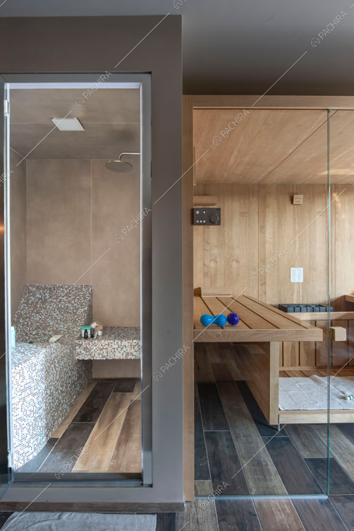 Spa della villa Yellowstone, location in stile contemporaneo a Bergamo