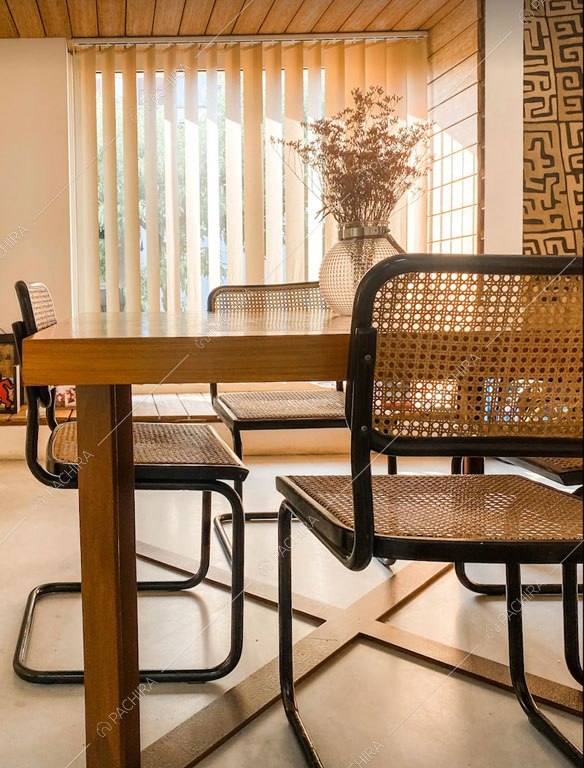 Sala da pranzo della villa Rila, location in stile contemporaneo a Forlì Cesena