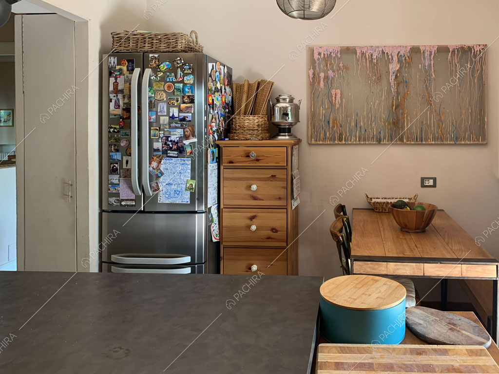 Cucina della villa Pelargonio, location in stile moderno a Roma