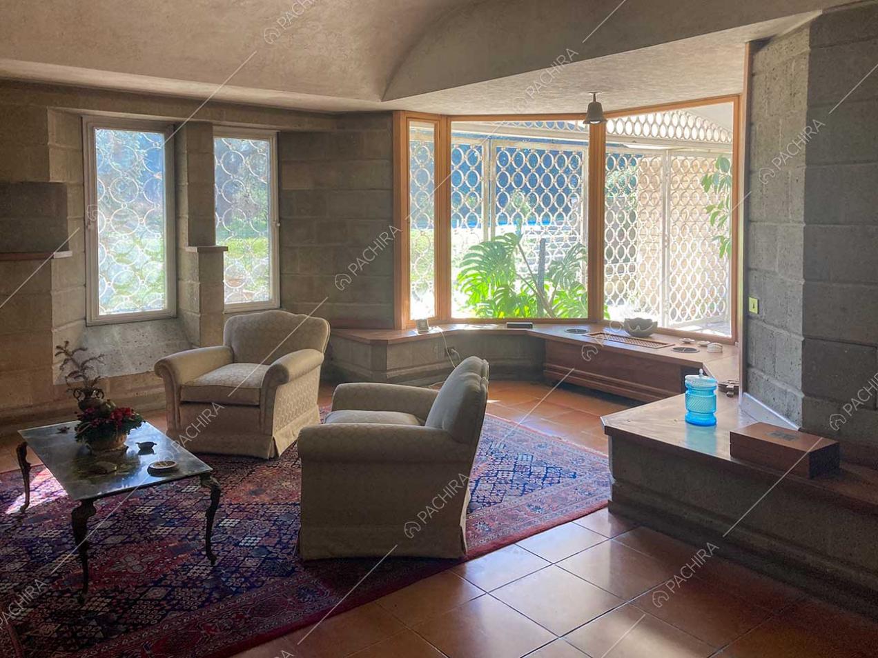 Salotto della villa Anastase, location in stile classico a Roma