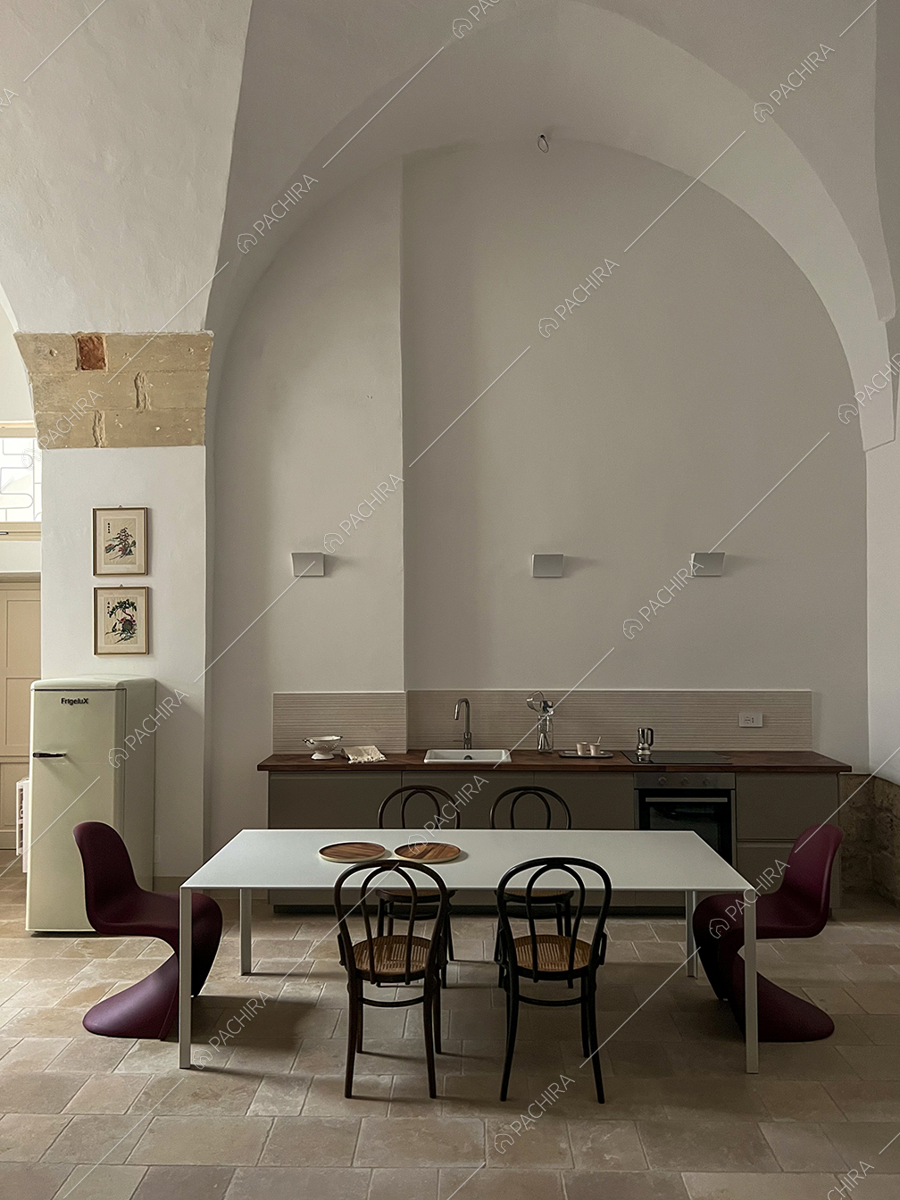 Cucina della dimora storica Evros, location in stile contemporaneo a Lecce
