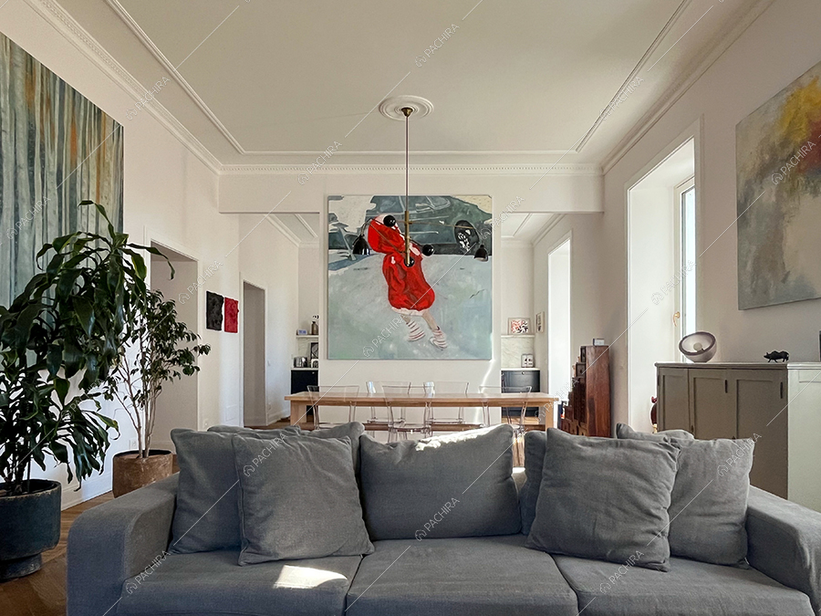 Sala dell'appartamento Sile, location in stile contemporaneo a Roma