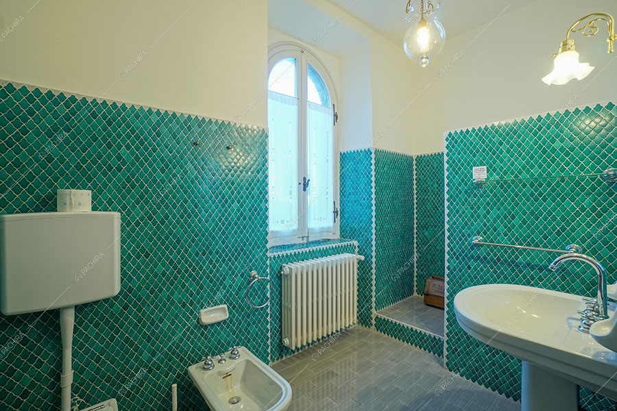 Bagno della villa rustica Tapioca, location per shooting a Rimini