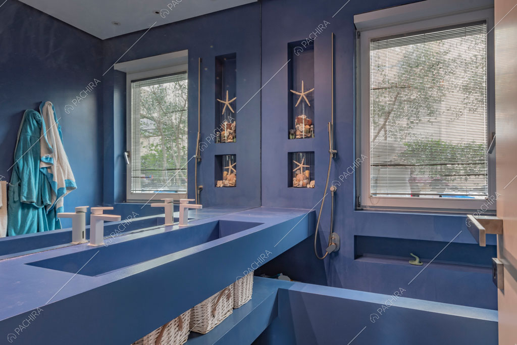 Vasca nel bagno dell'appartamento Sonora, location in stile contemporaneo a Roma
