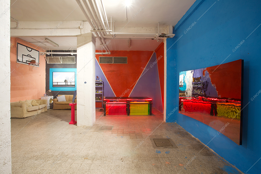 Sala dello spazio espositivo Paranà, location in stile minimal a Roma