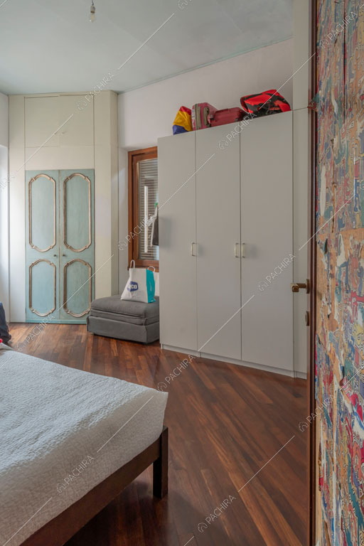 Camera da letto dell'appartamento Pancrazio, location in stile contemporaneo a Roma