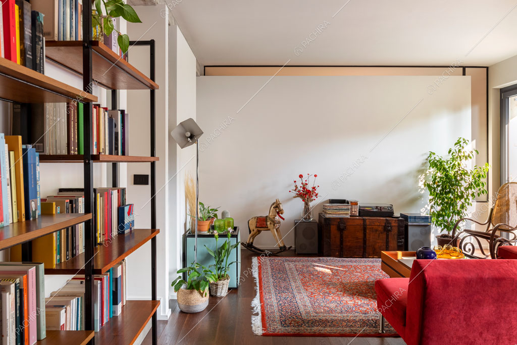 Zona living della location Castagno, appartamento in stile contemporaneo a Milano