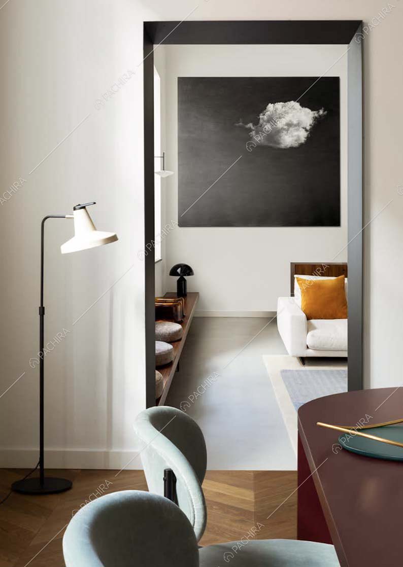 Sala da pranzo dell'appartamento Sayan, location in stile classico a Torino