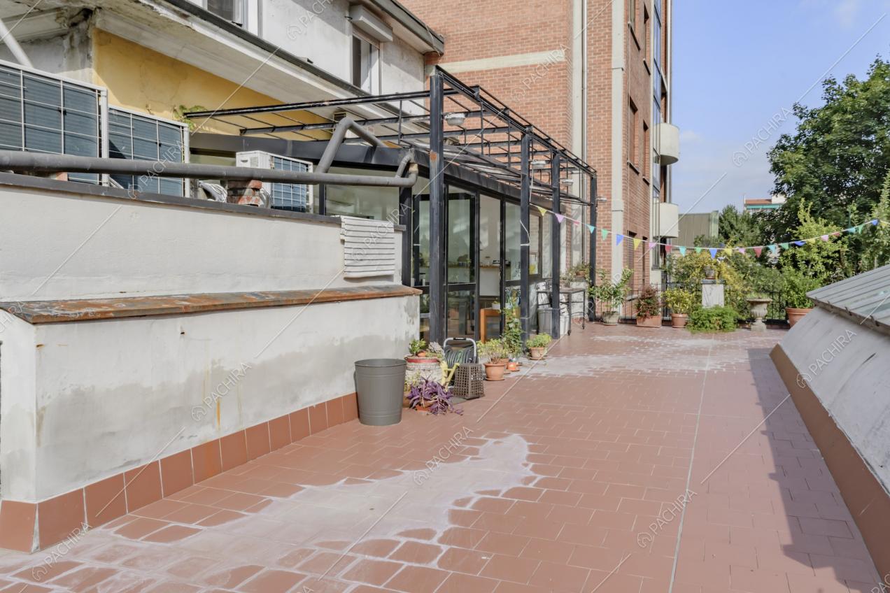La veranda vista dalla terrazza