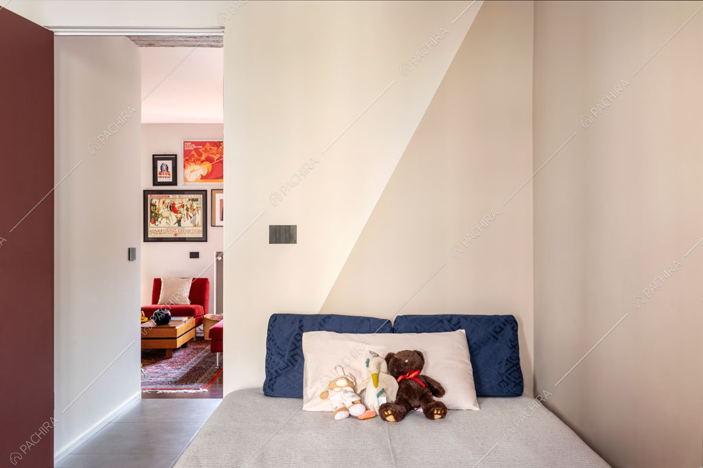 Camera dei bambini della location Castagno, appartamento in stile contemporaneo a Milano